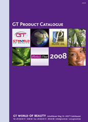 Katalog mit Kosmetikartikeln für die Haarpflege, Körperpflege, Gesichtspflege und Accessoires